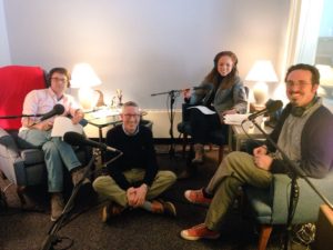That's Bruce Barber between me and Mark Oppenheimer, and Brian Slattery is on the right.